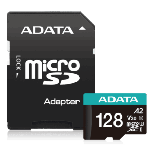 כרטיס זיכרון ADATA Premier Pro 128GB עם מתאם SD מלא