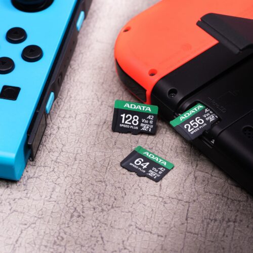 כרטיס זיכרון ADATA Premier SPEED PLUS microSDXC 256GB UHS-I U3 שימוש במכשיר גיימינג נייד