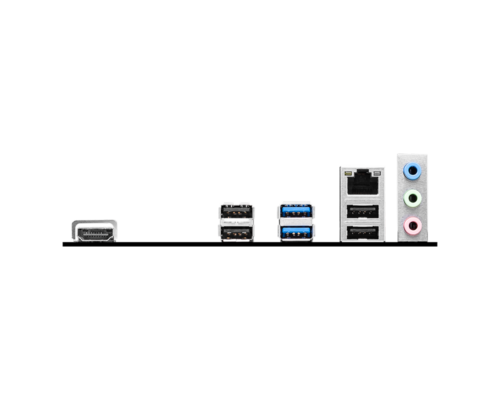 לוח אם MSI PRO H610M-S DDR4 - יציאות פאנל אחורי HDMI USB LAN