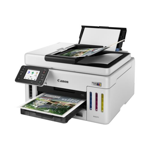 Canon MAXIFY GX6140 - מבט מזווית תוך כדי הדפסה
