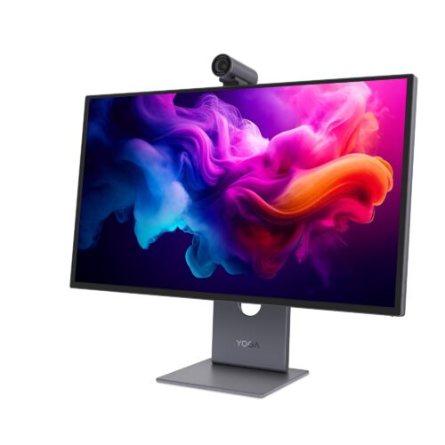 Lenovo Yoga Pro 27UD-10 - מבט קדמי בזווית עם מצלמה