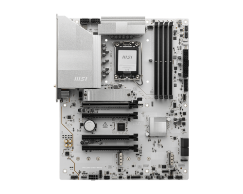 לוח אם MSI PRO Z890-S WIFI WHITE - מבט מלמעלה ישיר