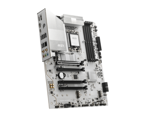 לוח אם MSI PRO Z890-S WIFI WHITE - זווית צד