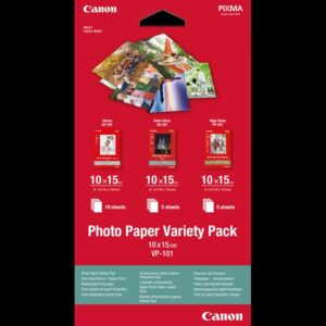 נייר צילום קנון Canon VP-101 חבילת מגוון 10x15 ס"מ - 20 דפים