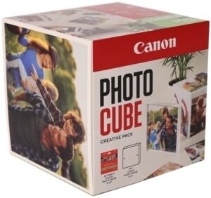 קוביית תמונה קנון Canon PP-201 5x5 עם מסגרת - כתום