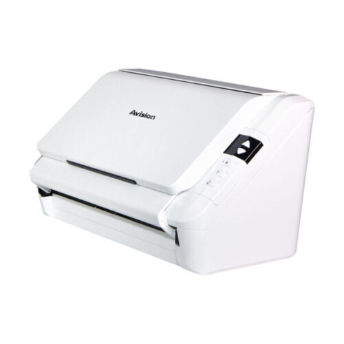 Avision AV332IL duplex scanner side view