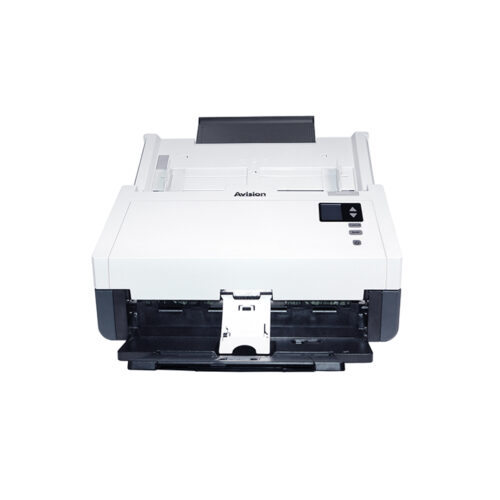 Avision AD345G duplex scanner front view