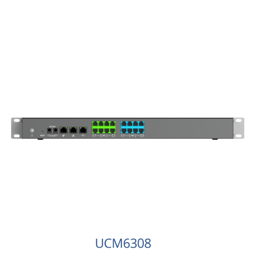 Grandstream UCM6308 back panel ports