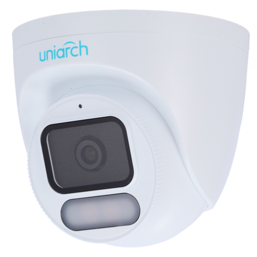 מצלמת כיפה 4MP F1.0 Wise-ISP זווית רחבה 2.8מ״מ UNIARCH IPC-T244-ADF28K-WP