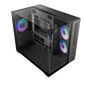 מארז מחשב GAMDIAS ATLAS M3M - Micro Tower זכוכית מחוסמת תלת-צדדית ARGB