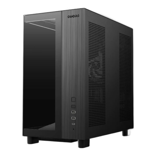 מארז מחשב GAMDIAS ATLAS M4 - Mid Tower זכוכית פנורמית 4 מאווררי ARGB