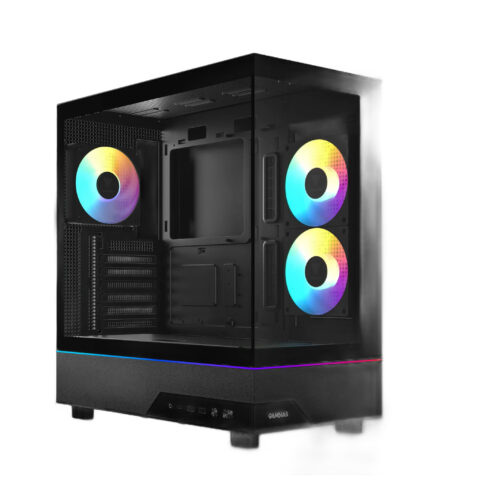 מארז מחשב GAMDIAS ATLAS M5 - Mid Tower זכוכית מחוסמת פנורמית ARGB