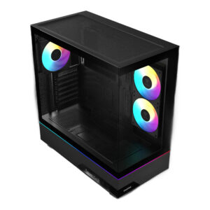 מארז מחשב GAMDIAS ATLAS M5 - Mid Tower זכוכית מחוסמת פנורמית ARGB