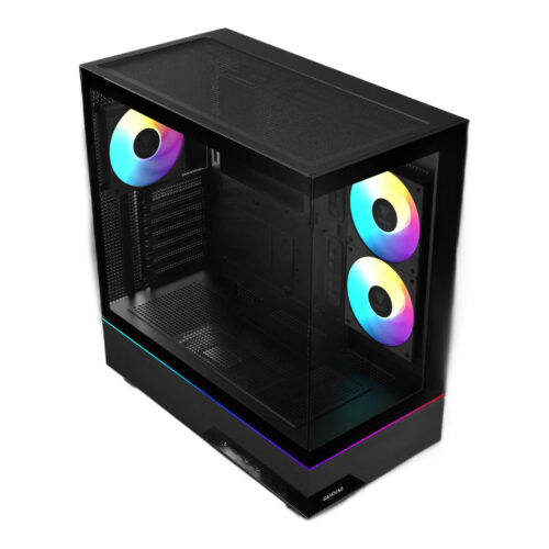 מארז מחשב GAMDIAS ATLAS M5 - Mid Tower זכוכית מחוסמת פנורמית ARGB