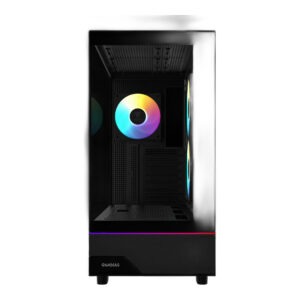 מארז מחשב GAMDIAS ATLAS M5 - Mid Tower זכוכית מחוסמת פנורמית ARGB