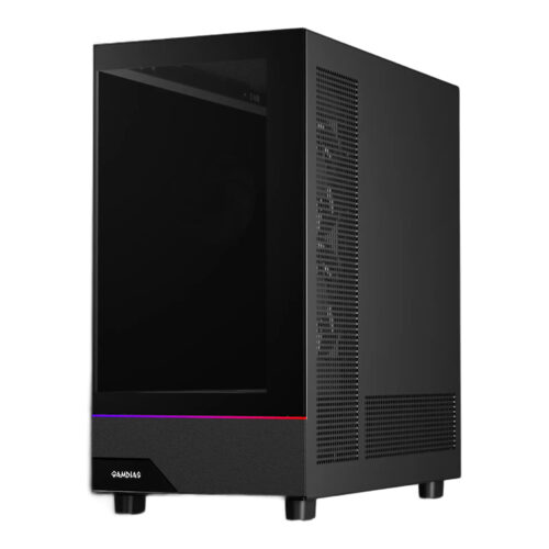מארז מחשב GAMDIAS ATLAS M5 - Mid Tower זכוכית מחוסמת פנורמית ARGB
