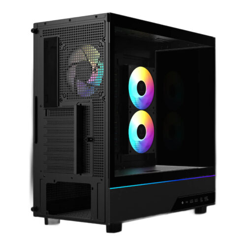 מארז מחשב GAMDIAS ATLAS M5 - Mid Tower זכוכית מחוסמת פנורמית ARGB