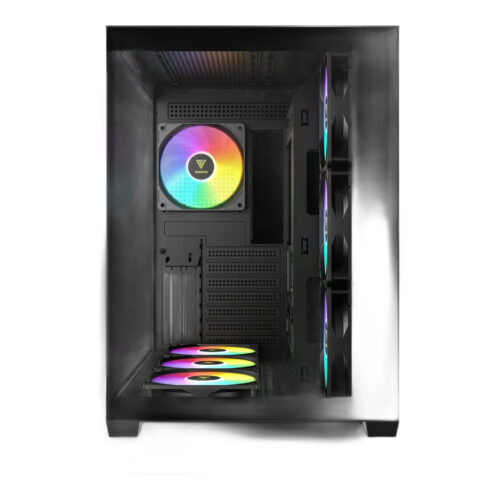 מארז מחשב GAMDIAS AURA GC107 ELITE Mid-Tower זכוכית פנורמית כפולה