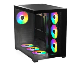 מארז מחשב GAMDIAS AURA GC107 ELITE Mid-Tower זכוכית פנורמית כפולה