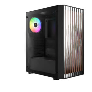 מארז מחשב GAMDIAS AURA GC4 ELITE ARGB Mid-Tower פאנל עץ אגוז אמיתי