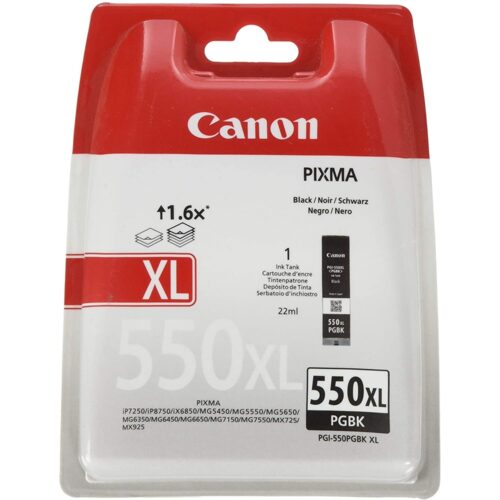 ראש דיו שחור פיגמנט מקורי Canon PGI-550XL PGBK - תמונה ראשית