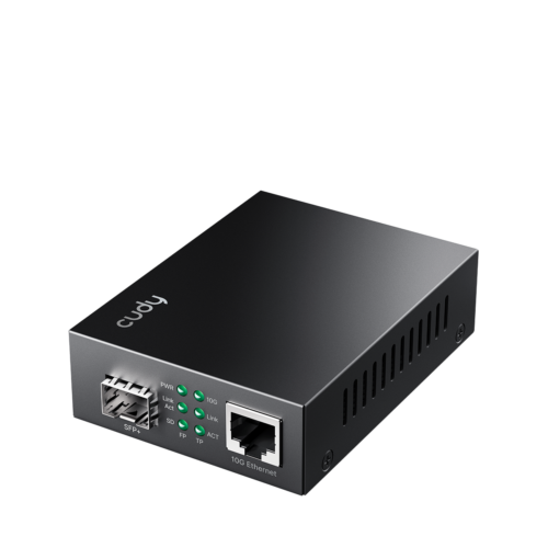 ממיר מדיה CUDY MC10G 10G Ethernet RJ45 ל-SFP+