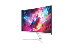 מסך גיימינג קעור MAG D27C280SW 27 אינץ 280Hz לבן - מבט זווית