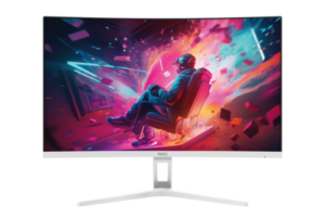 מסך גיימינג קעור MAG D27C280SW 27 אינץ 280Hz לבן - מבט קדמי