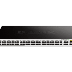 מתג רשת D-Link DGS-1210-52 מנוהל חכם עם 48 יציאות Gigabit ו-4 יציאות SFP Combo