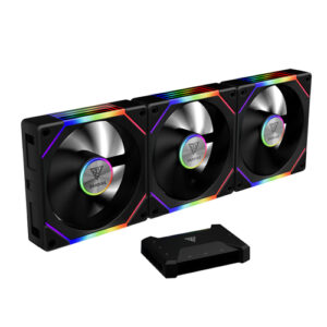 מאווררי מארז GAMDIAS AEOLUS P2-1203U שחור עם בקר USB