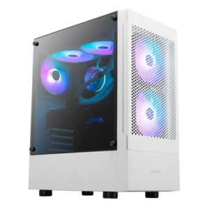 מארז מחשב GAMDIAS TALOS E3 MESH לבן - מבט זווית