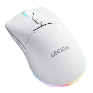 עכבר גיימינג Lenovo Legion M220 לבן מבט זוויתי