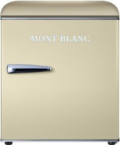 מקרר מיני רטרו Mont Blanc MBR-90DF בז'
