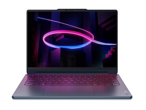 Lenovo Yoga 9 2-in-1 14IPH11 - מבט קדמי על המחשב פתוח עם מסך OLED