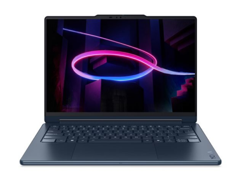 Lenovo Yoga 9 2-in-1 14IPH11 - מבט קדמי בזווית קלה על המחשב הנייד