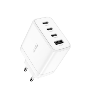 מטען קיר Cudy CH70 GaN 65W 4 יציאות (3 USB-C + USB-A)