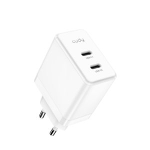 מטען קיר Cudy CH40 40W כפול USB-C (2 יציאות)