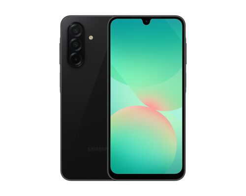 Samsung Galaxy A26 5G שחור - מבט קדמי ואחורי