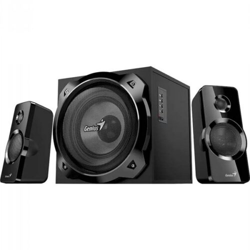 רמקולים GENIUS SW-2.1 1850BT - 2.1, 50W, Bluetooth 5.3, שלט רחוק