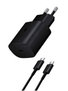 מטען Sunny 25W + כבל 1.8 מטר תואם Samsung - שחור