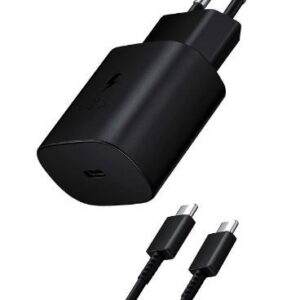 מטען Sunny 25W + כבל 1.8 מטר תואם Samsung - שחור